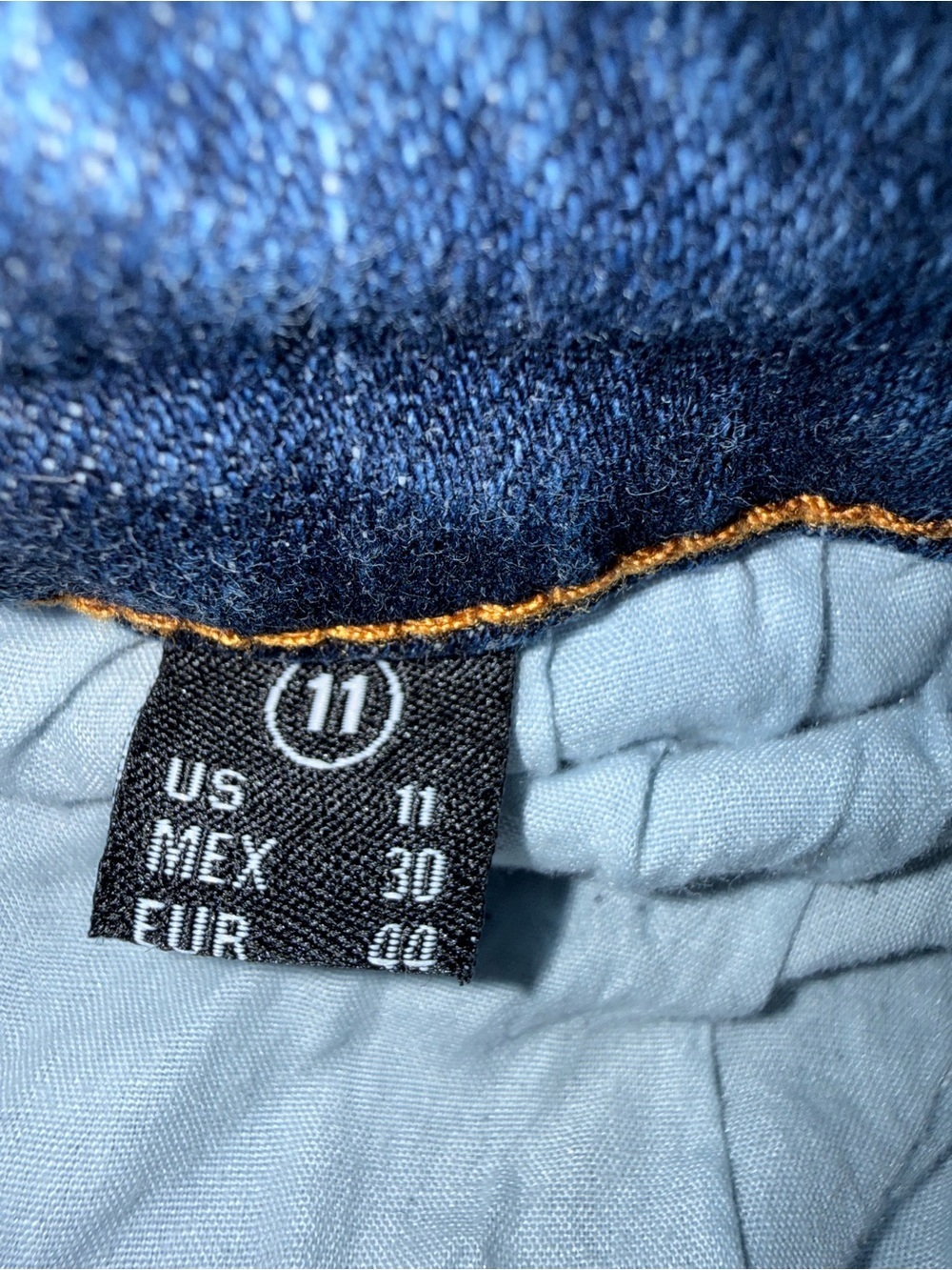 Women's Dark Blue Distressed Slim Jeans - Picture 5 of 5